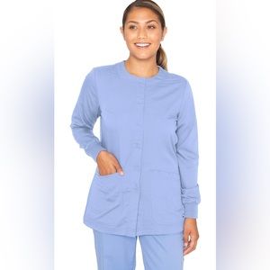 BARCO Grey's Anatomy Scrubs Jacket for Women, Fitted Back with Belt Inset